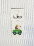 Tatouages éphémères - Chien en voiture