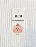 Tatouages éphémères - chat avec chapeau