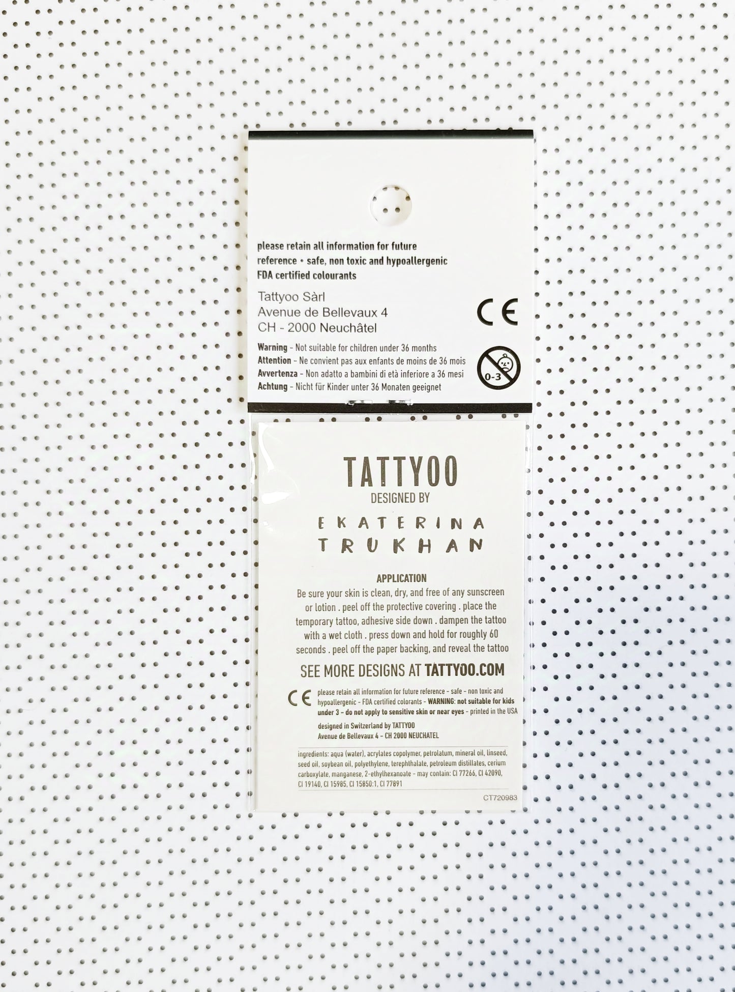 Set de 2 tatouages éphémères chat avec chapeau