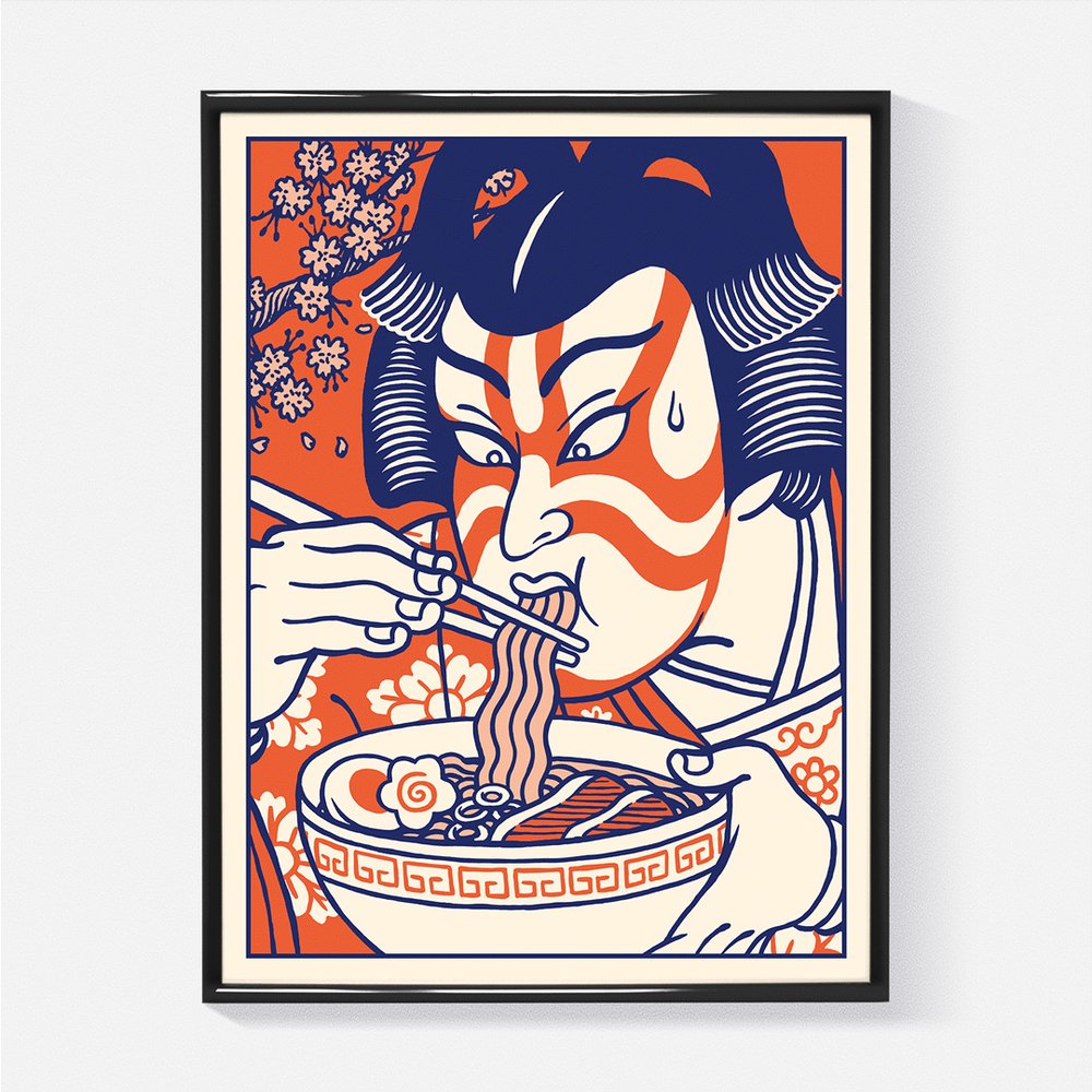 Affiche "Kabuki Ramen" A4
