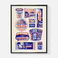 Affiche illustration japonaise - Instant Noodles