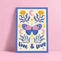 Affiche déco - Live and love