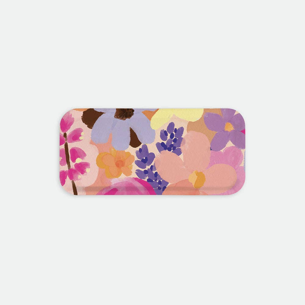 Plateau à café "Jardin de fleurs"