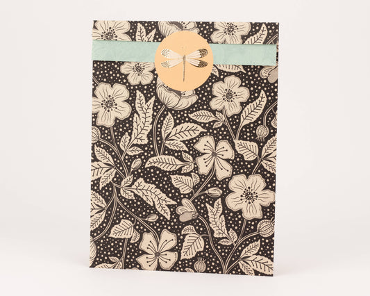 Pochette en papier coquelicot  PM