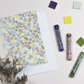 Carte postale - Carte double Botanique Bleu avec enveloppe - My lovely thing | Camille Cauvez