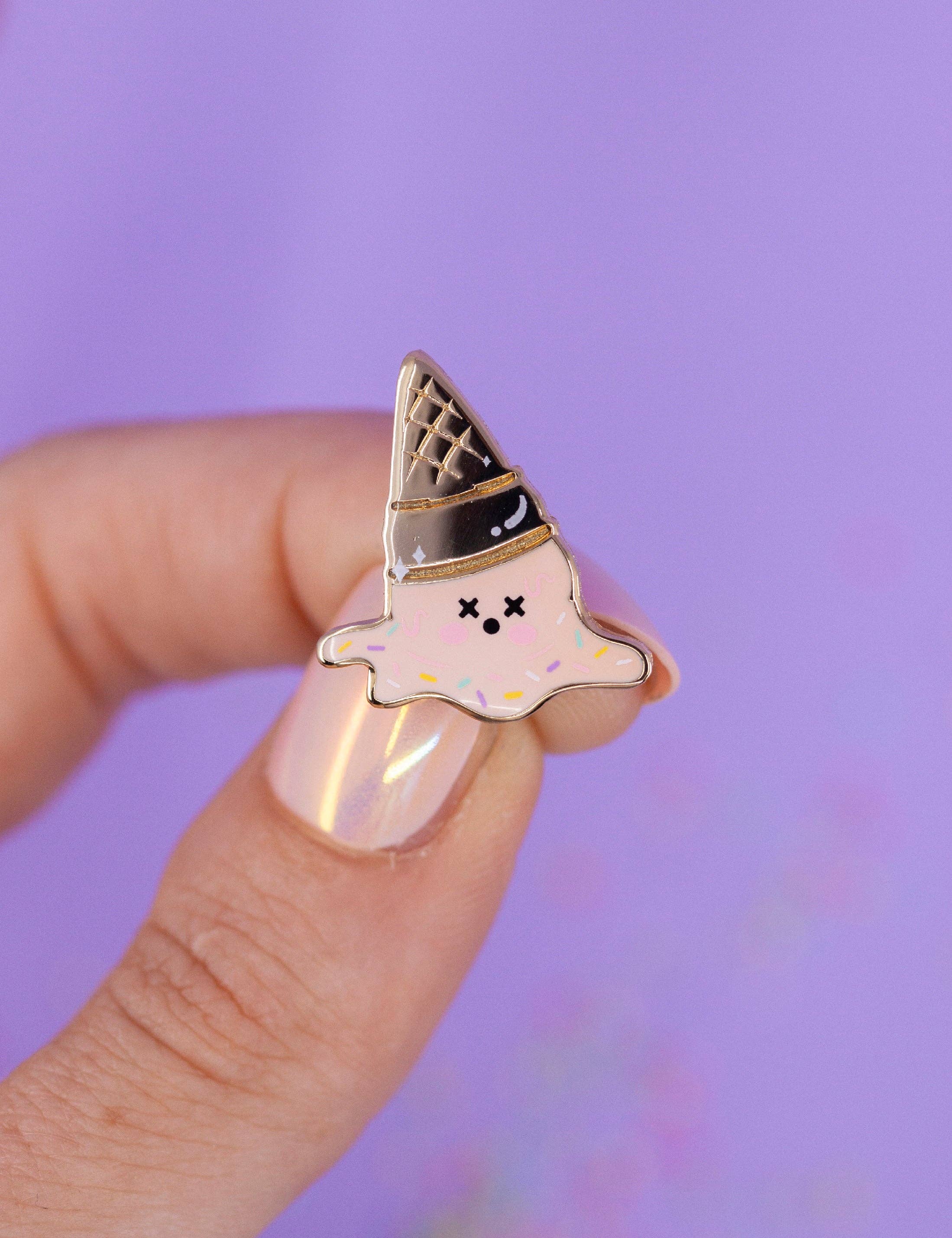 Pin's crème glacée fondue