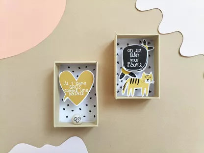 Boîte diorama - On est félin pour l'autre - Pamela Loops