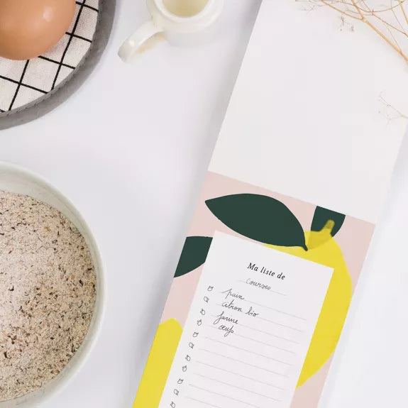 Bloc Notes zeste de citron