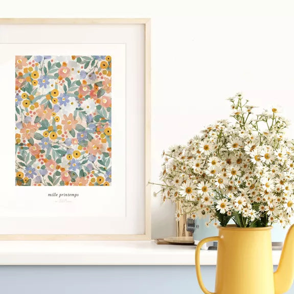 Affiche florale - Mille Printemps
