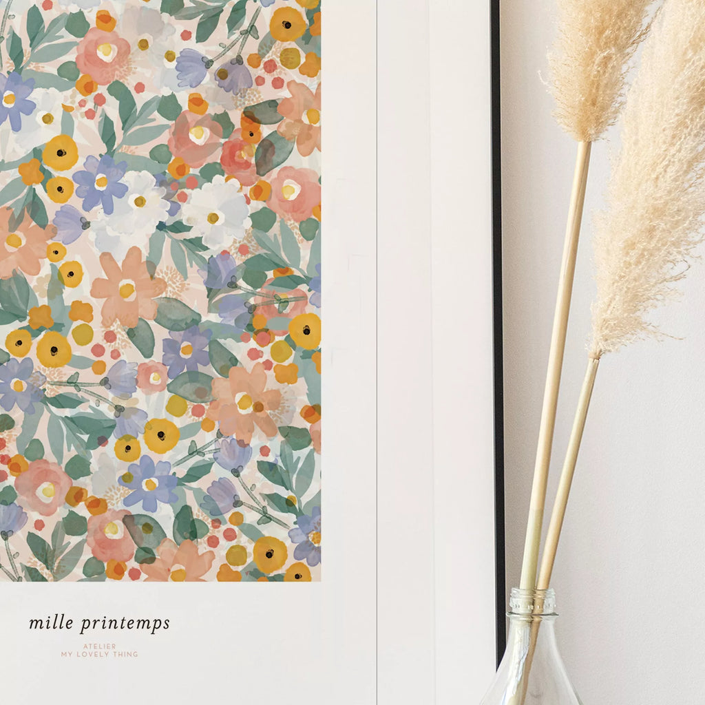 Affiche florale - Mille Printemps