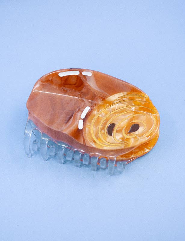 Pin's - Pince à cheveux Pain au chocolat