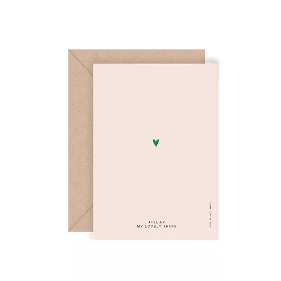 Carte double "Hello" avec enveloppe