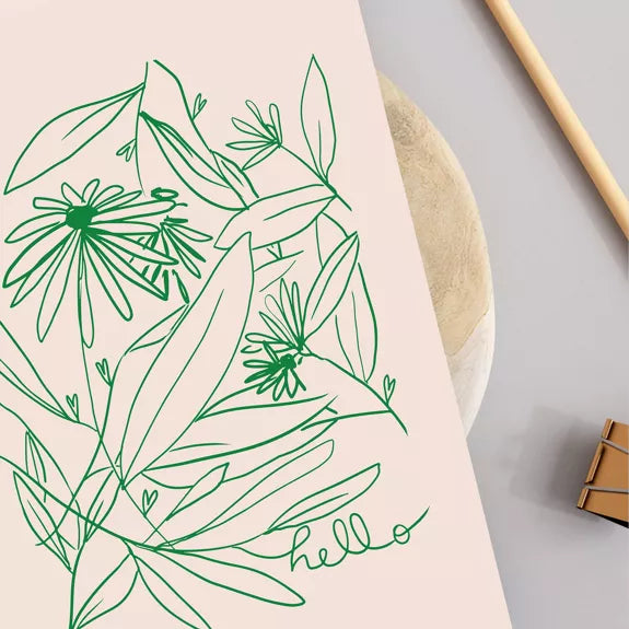 Carte postale - Carte double Hello avec enveloppe - My lovely thing | Camille Cauvez