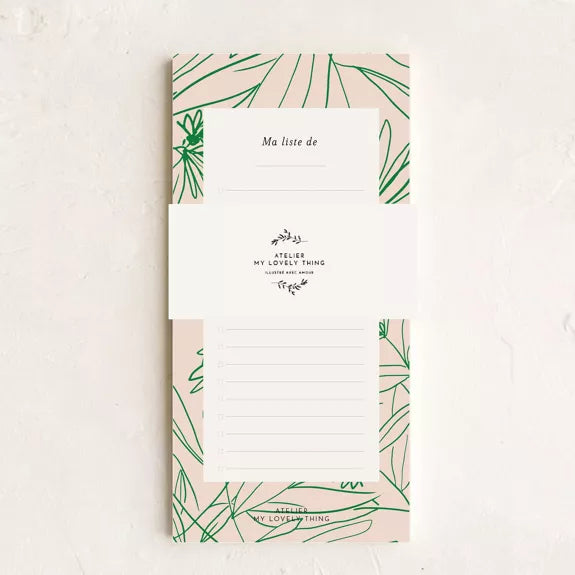 Bloc Notes "Feuillage"