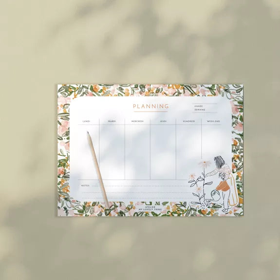 Semainier / Planning - Flowers