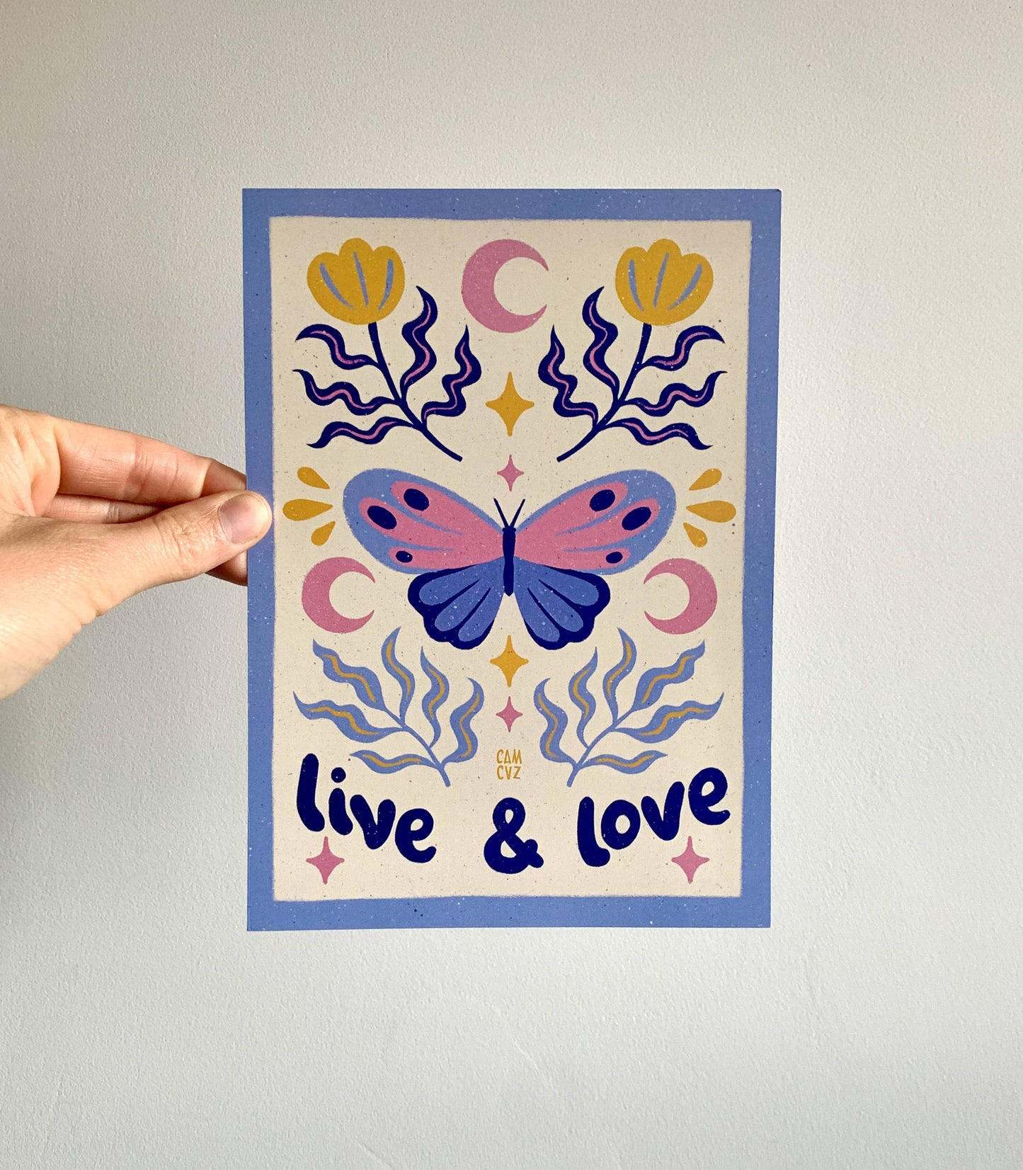 Affiche A4 "Live and love"