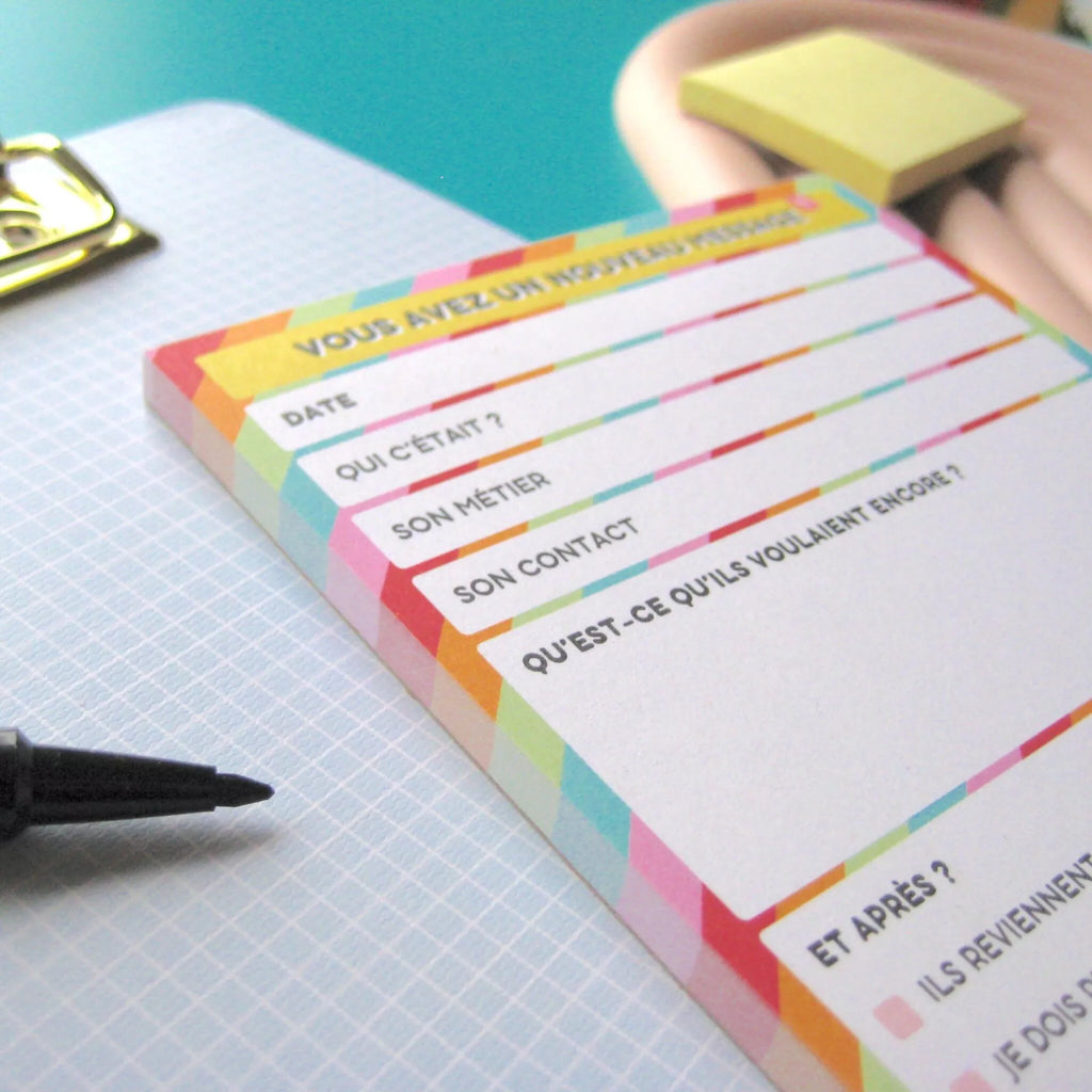 Bloc-notes humoristique - Vous avez un message