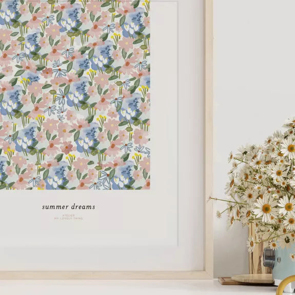 Affiche A3 "Affiche Summer Dreams – Une parenthèse florale"