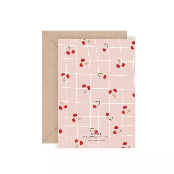 Carte double Joyeux Anniversaire - Belle de mai avec enveloppe