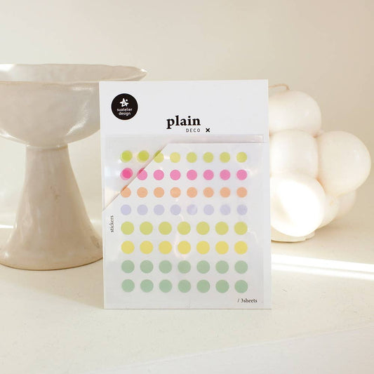 Planche stickers ronds colorés