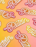 Stickers Oh putain Orange