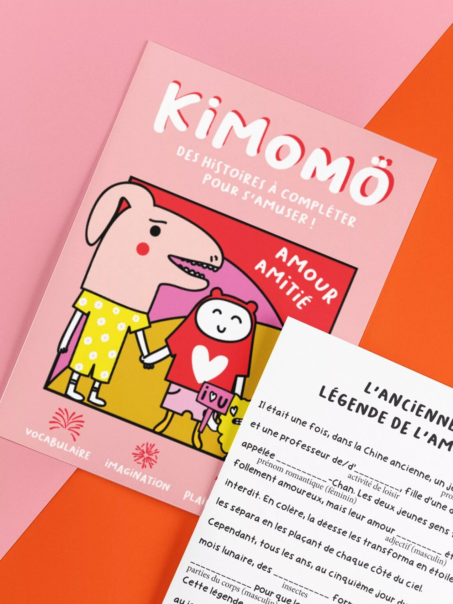 Livre jeu enfants KIMOMÖ "Amour amitié"