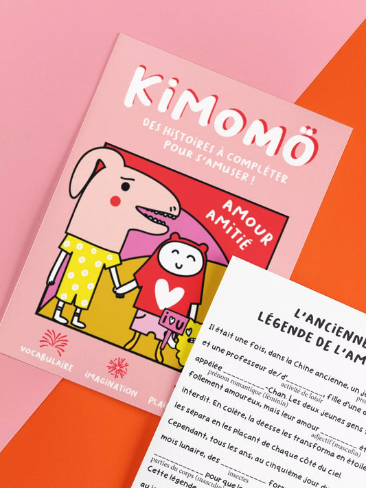 Livre jeu enfants KIMOMÖ "Amour amitié"