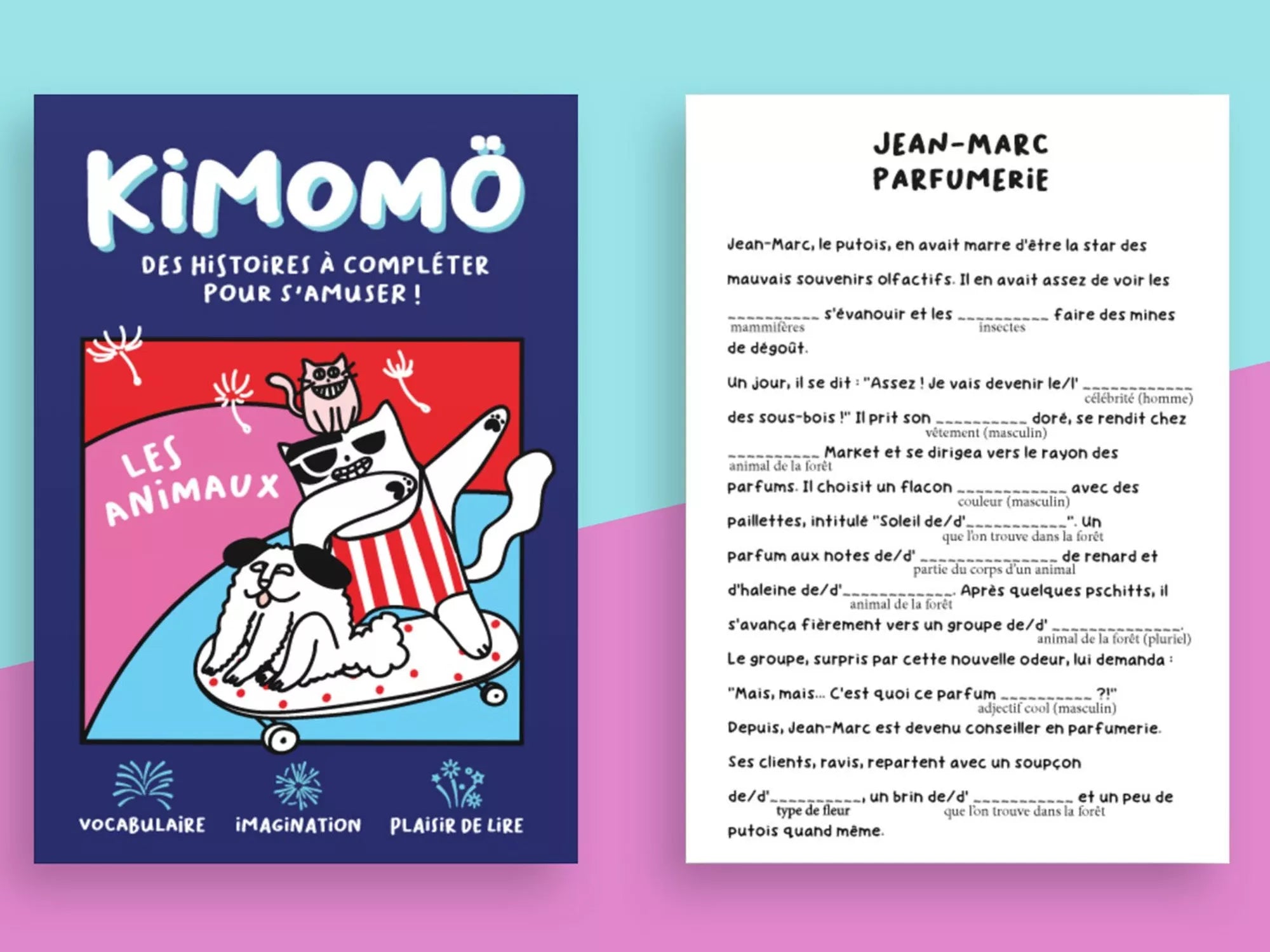 Livre jeu enfants KIMOMÖ "Les animaux"