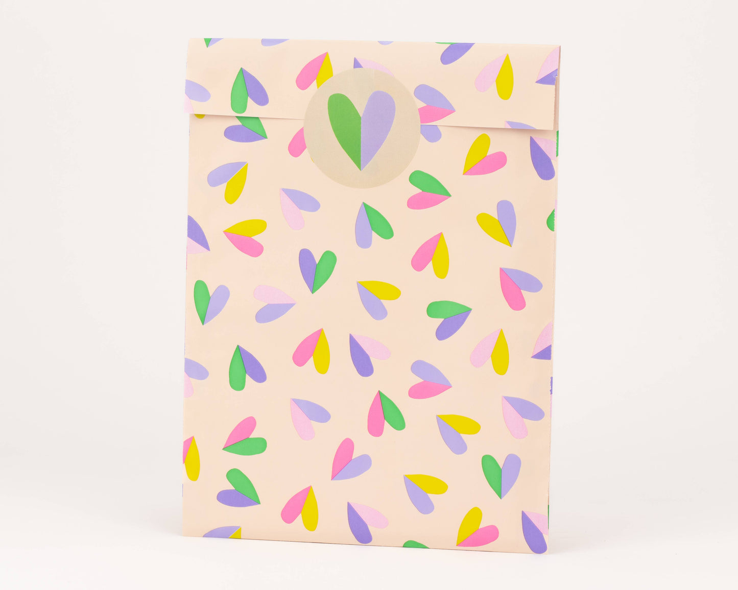 Pochette en papier cœur PM