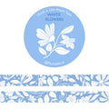 Washi Tape - White flowers
