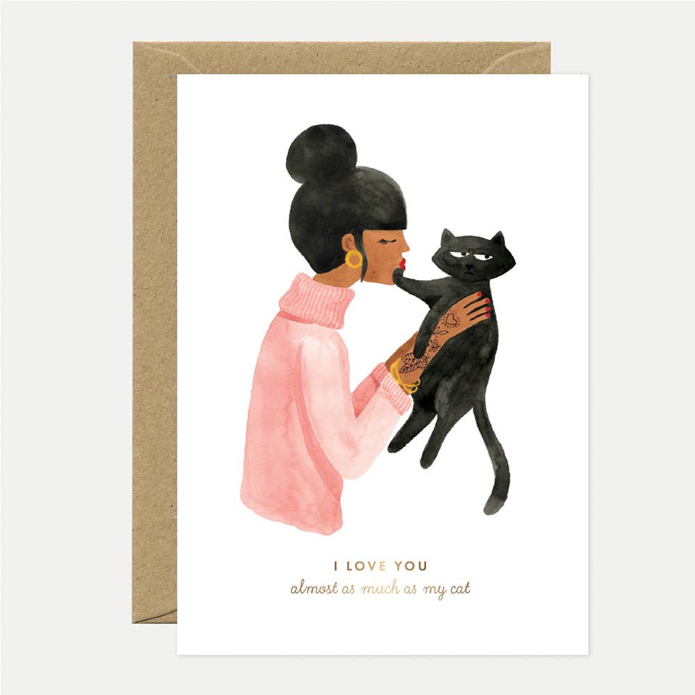 Carte postale "As much as my cat"