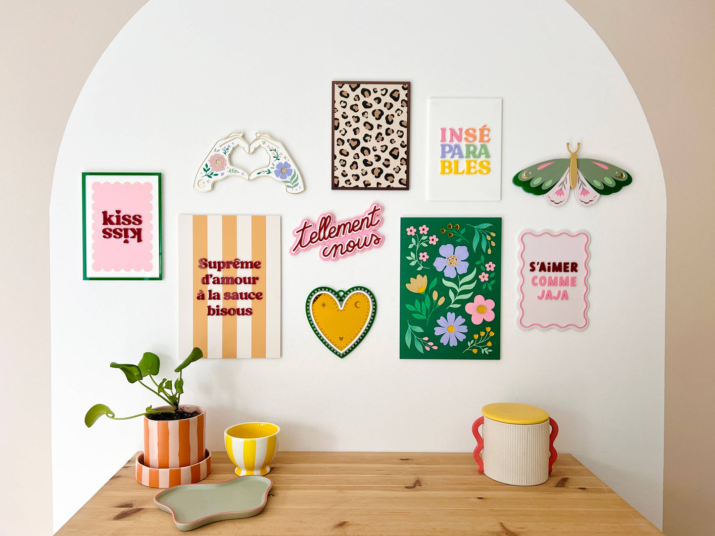 Bijou de mur la poésie florale