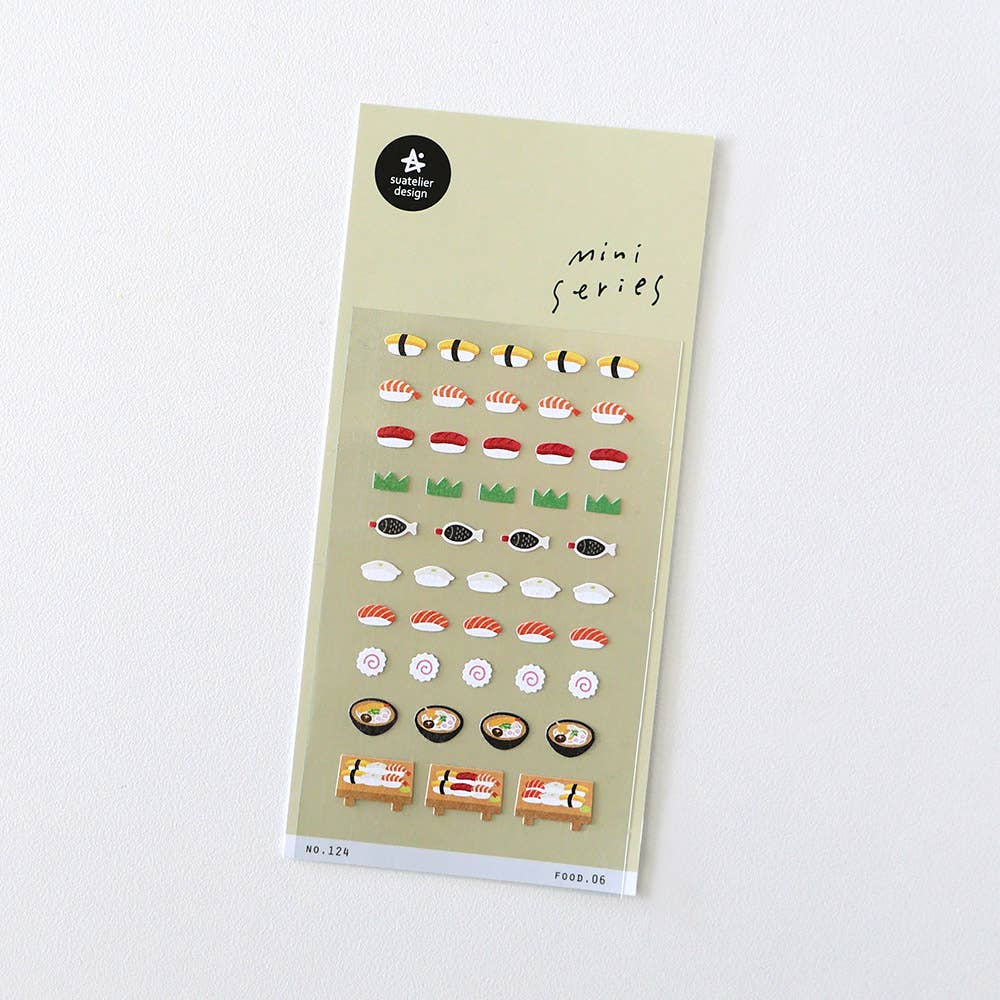 Planche stickers "sushi"