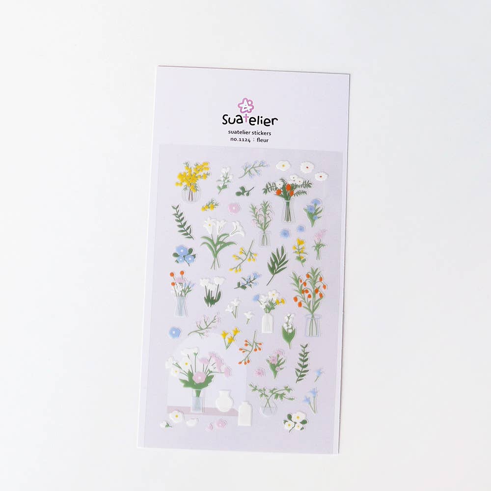 Planche stickers "Fleurs"