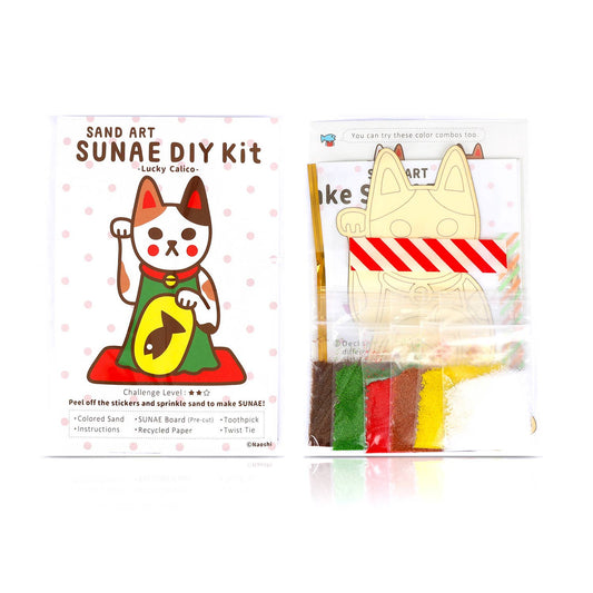 Kit créatif avec sable coloré "Lucky Calico"