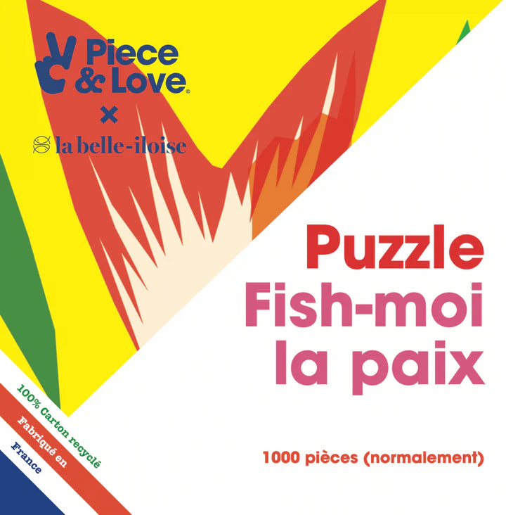 Puzzle 1000 pièces "Fish-moi la paix"