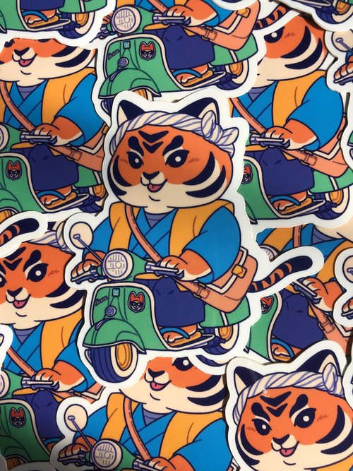 Autocollant "Brioche vespa"