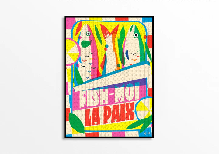 Puzzle 1000 pièces "Fish-moi la paix"
