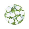 Sticker rond - Fleurs blanches