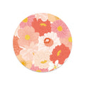 Sticker rond - Fleurs roses