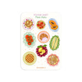 Feuille d'autocollants A6 - Food plates
