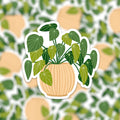 Sticker vinyle - plante verte