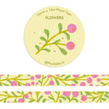 Washi Tape - Fleurs roses