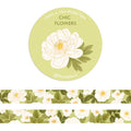 Washi Tape - Fleurs blanches