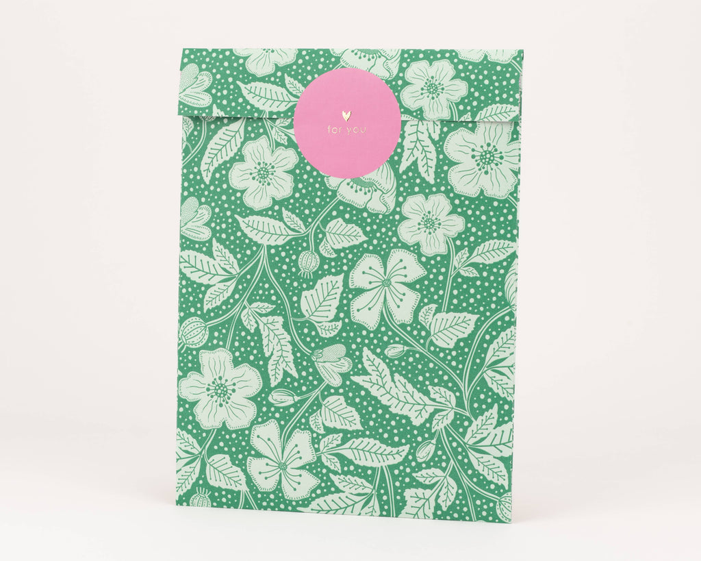 Pochette cadeau - coquelicots (petit)