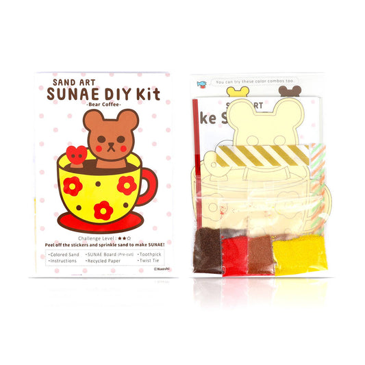 Kit créatif avec sable coloré "Bear Coffee"