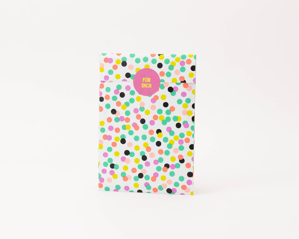 Pochette cadeau - confetti (grand)