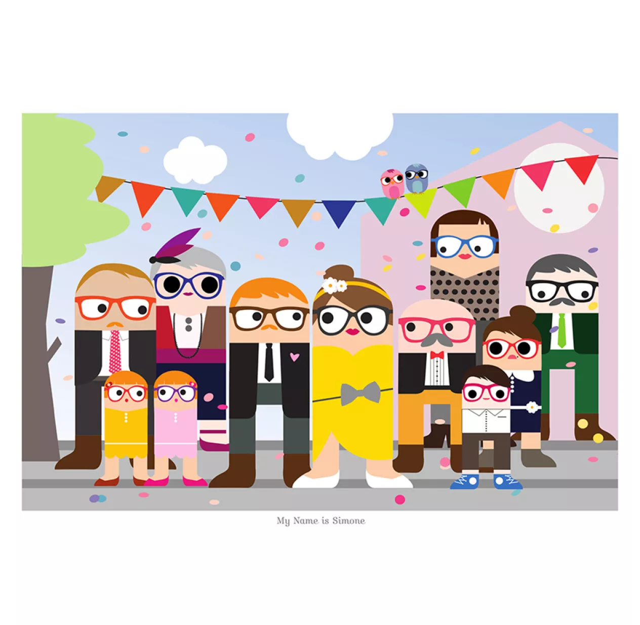 Affiche "Fête de famille"