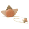 Jouet en bois - Navire Pull & Go  peint