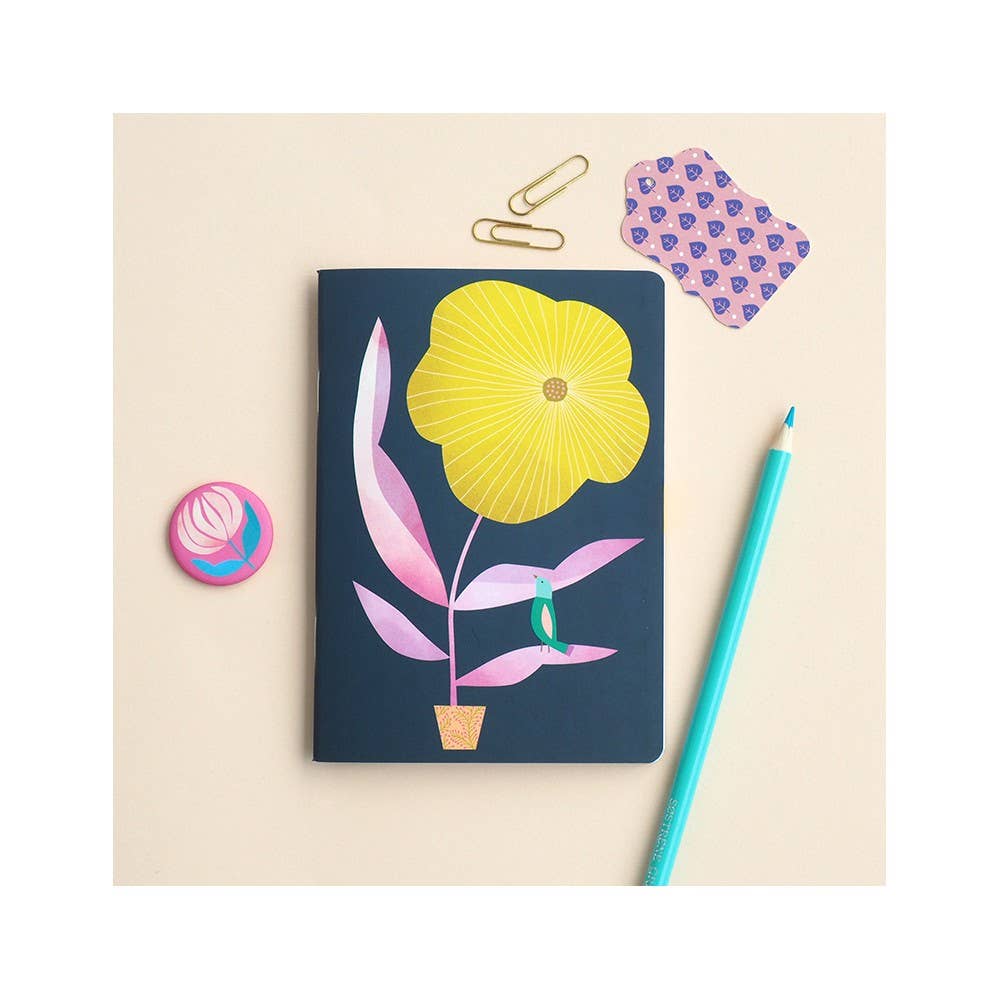 Carnet de 48 pages joliment fleuri